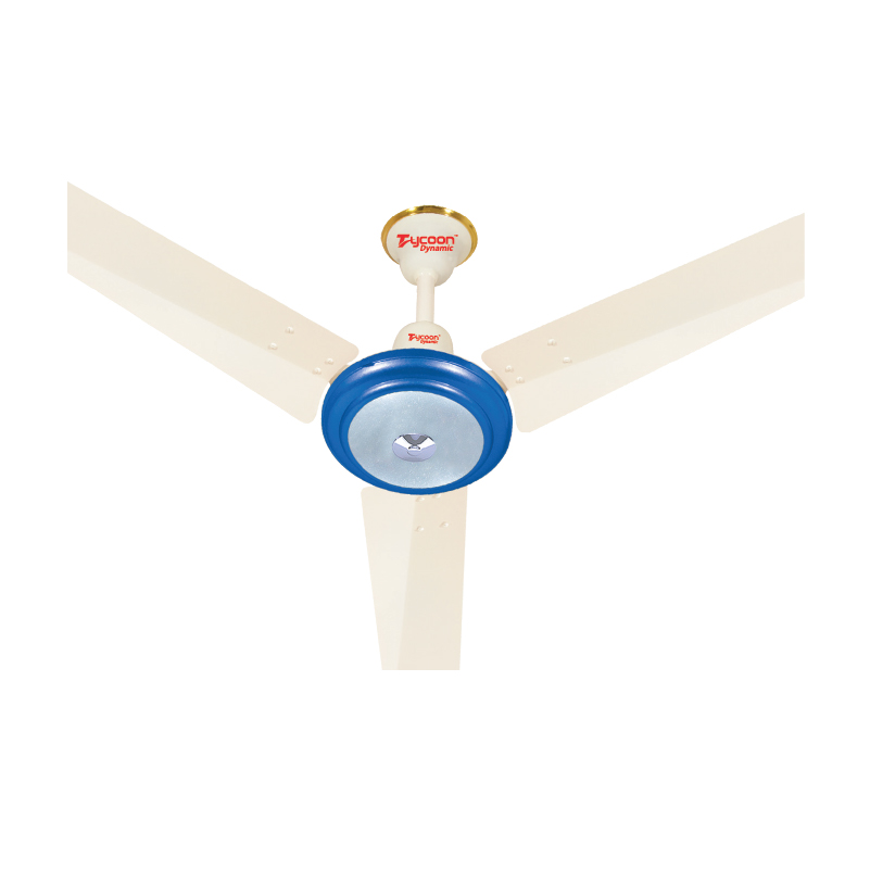 Tycoon Ceiling Fan 56" Dynamic Blue Off White
