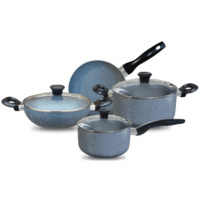 Tycoon 7 Pieces Non-Stick Cookware Set Gravity Gray